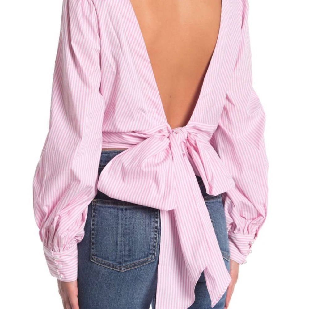 Wrap Top w/open back